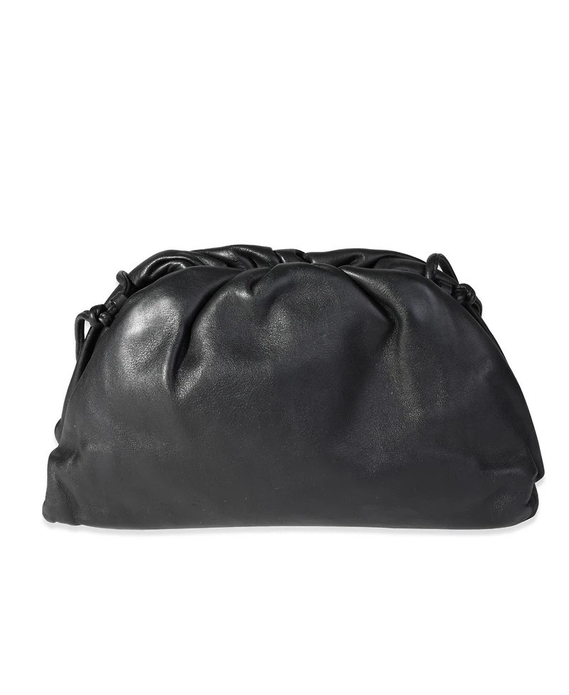 Pre-Owned Bottega Veneta Black Calfskin Mini Pouch Bag