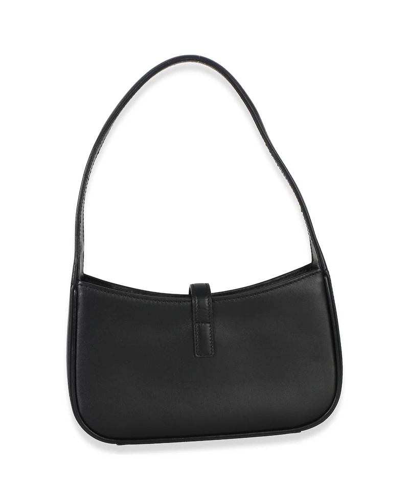 Pre-Owned Saint Laurent Black Smooth Calfskin Mini Le 5 A 7 Hobo