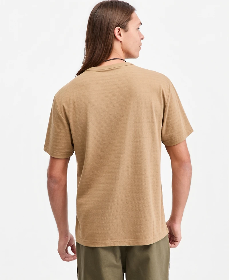 Sun + Stone Men's Tonal Stripe Jacquard T-Shirt, Macy's Exclusive