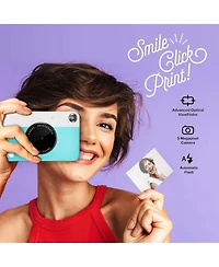 Kodak Printomatic Instant Print Camera Bundle with Soft Case and 20-Pack Zink Photo Paper