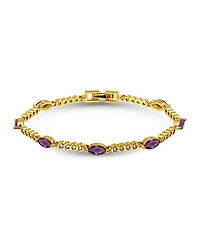 Macy's Marquise Purple Cubic Zirconia Stones Bracelet