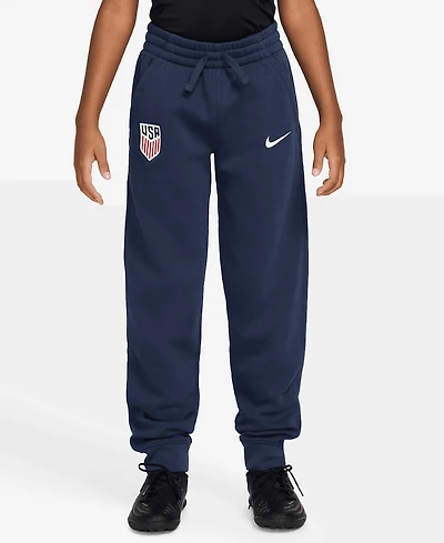 Nike Big Boys and Girls Navy Usmnt Club Fleece Jogger Pants