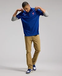 Nike Men's Royal Philadelphia Phillies Authentic Collection Striped Victory Dri-fit Polo Shirt