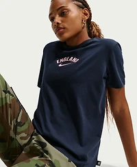 Nike Women's Blue England National Team Wordmark T-Shirt