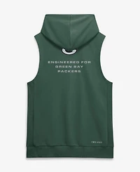 Nike Men's Green Bay Packers Sideline Standard Issue Dri-fit Sleeveless Hoodie