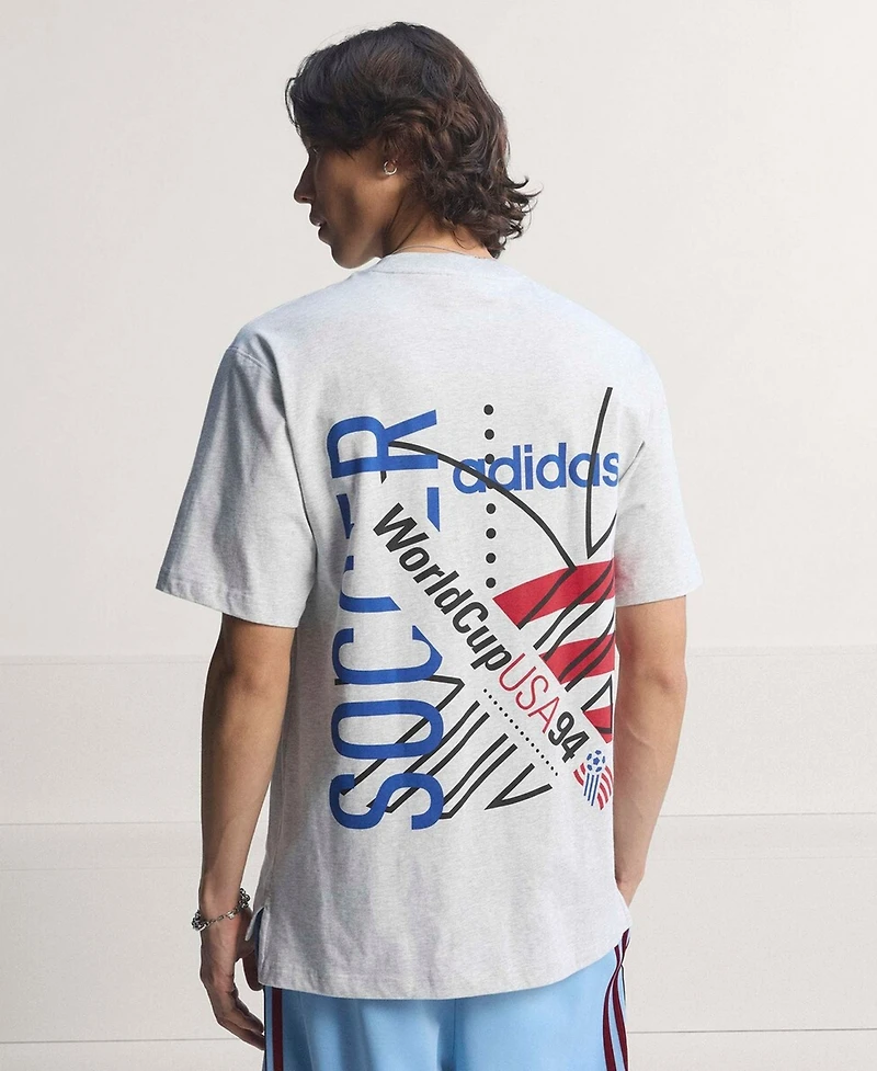 Adidas Men's Gray Usmnt 1994 World Cup Graphic T-Shirt