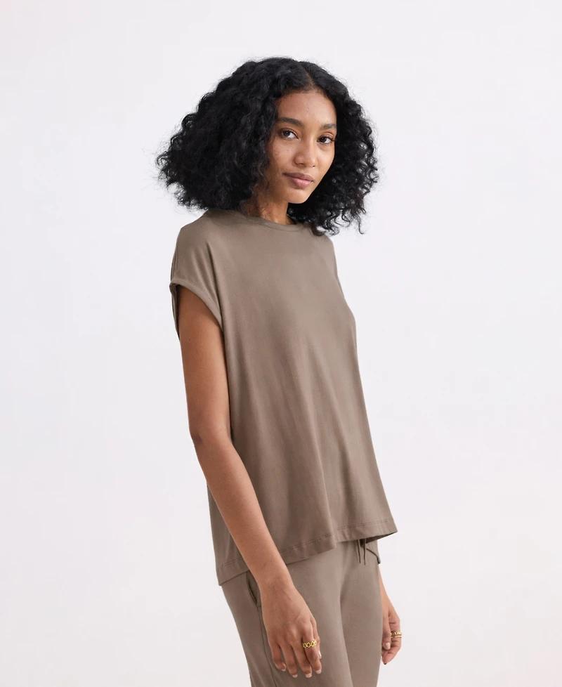 Reistor Women's Relaxed Tee in Earth Grey