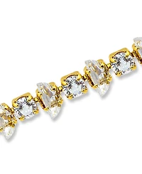 Macy's 14k Gold-Plated Cubic Zirconia Link Bracelet