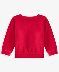 First Impressions Baby Girls' 3M-24M Mix & Match Long-Sleeve Bows Heart Velour Top, Macy's Exclusive