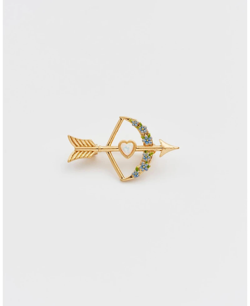Fable England Cupids Bow and Arrow Brooch