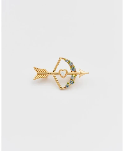 Fable England Cupids Bow and Arrow Brooch