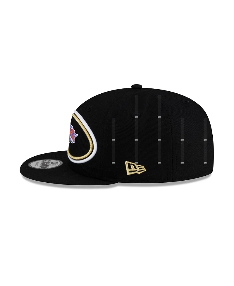 New Era Men's Black New York Knicks 2026 Eastern Conference Champions Locker Room 9FIFTY Snapback Hat