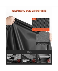 Cozito Patio Furniture Cover in 420D Oxford Rectangular Table Cover