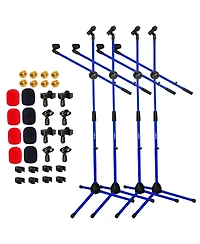 5 Core Mic Stand Floor Height Adjustable Tripod Microphone Stands With Extending Telescoping Boom Arm