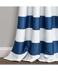 Egyptian Linens Stripe Room Darkening 52 X 84 Inch Window Curtain