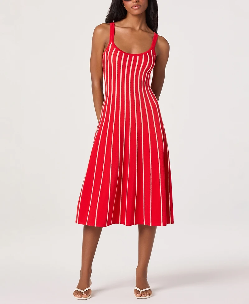 Astr the Label Women's Irecia Scoop Neck Midi Sweater Dress