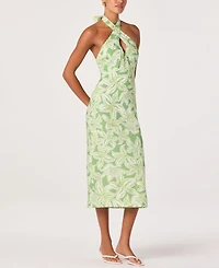Astr the Label Women's Anita Halter Neck Midi Dress
