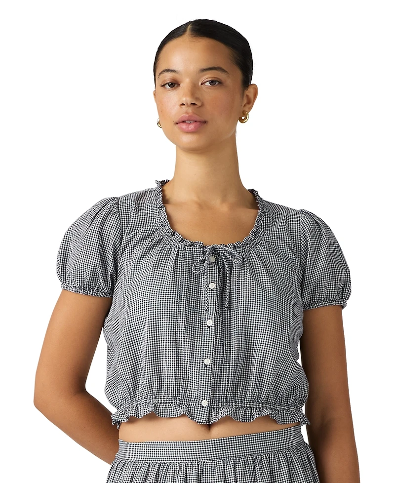 Levi's Plus Chiara Front Button Short-Sleeve Blouse