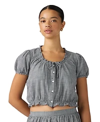 Levi's Plus Chiara Front Button Short-Sleeve Blouse
