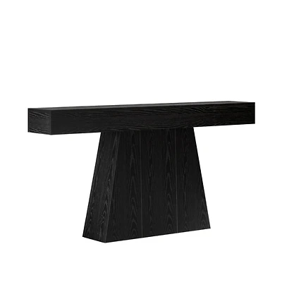 Slickblue 63" Farmhouse Console Table with Trapezoid Base