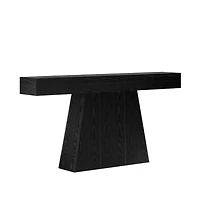 Slickblue 63" Farmhouse Console Table with Trapezoid Base