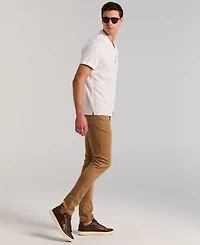 Perry Ellis Men's Short Sleeve Striped Button-Front Camp Shirt