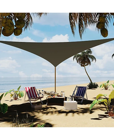 gaomon Triangle Sun Shade Sail for Patio, Deck and Garden, Uv Block Outdoor Canopy for Backyard, Pool and Yard