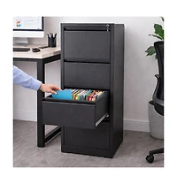 gaomon 4-Drawer File Cabinet with Lock – Metal File Storage Cabinet for Home Offices, Adjustable Hanging Folders