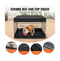 Ruie Square 4 Panel Metal Dog Exercise Pen 24 x 36 in Indoor Outdoor Playpen