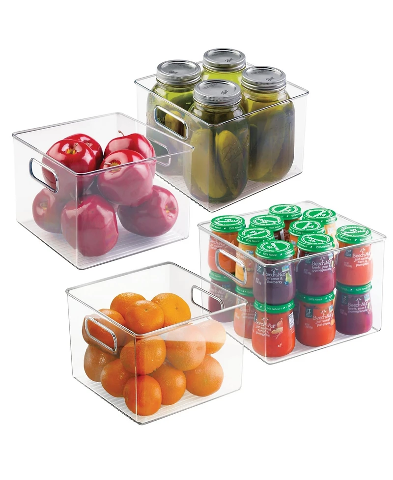 iDesign Pantry Storage Bin with Handles - Set of 4 - Made in Usa