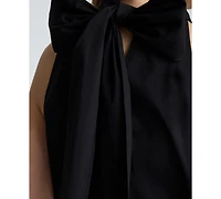 Kenneth Cole Women's Self-Tie Back Halter Neck Mini Dress