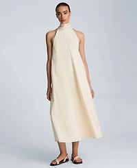 Kenneth Cole Women's Tie Back Halter Neck Midi Dress