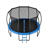 Ruie Outdoor Trampoline 15 feet Recreational Trampoline with Enclosure Net 470 lb