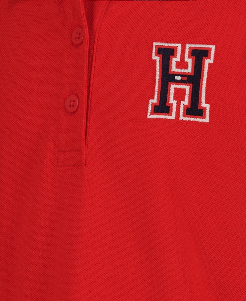 Tommy Hilfiger Girls' 7-16 Embroidered Short-Sleeve Polo Dress
