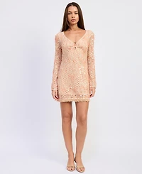 En Saison Women's Gigi Long-Sleeve Mini Dress