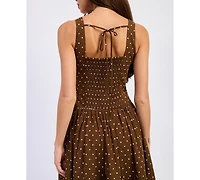 En Saison Women's Stella Polka Dot Sleeveless Midi Dress