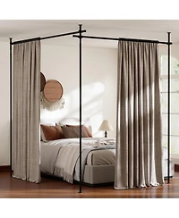 sumyeg Room Divider Curtain Rod with Adjustable Floor to Ceiling Tension