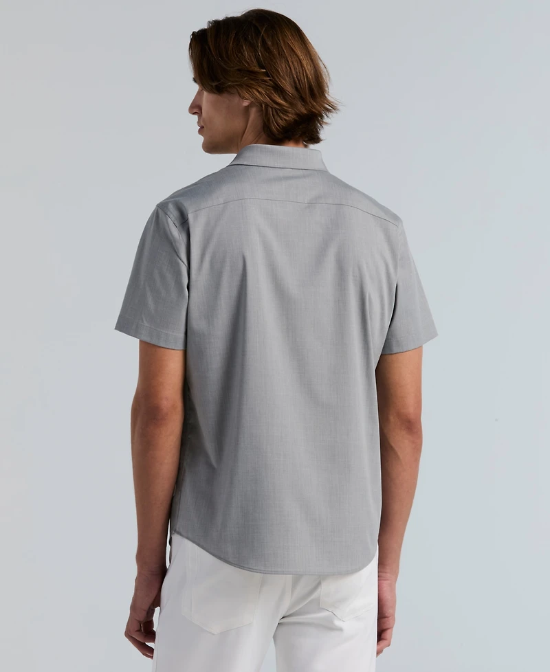 Perry Ellis Men's Slim-Fit Short-Sleeve Shirt