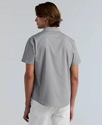 Perry Ellis Men's Slim-Fit Short-Sleeve Shirt