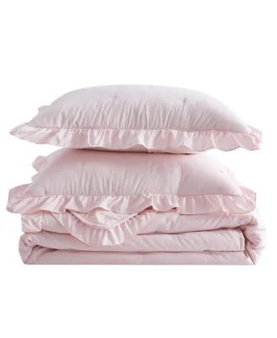 Linery Co Dot Stitch Ruffled Quilt Set With Shams