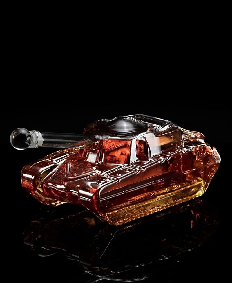 The Wine Savant Army Tank 34 oz. Whiskey Decanter