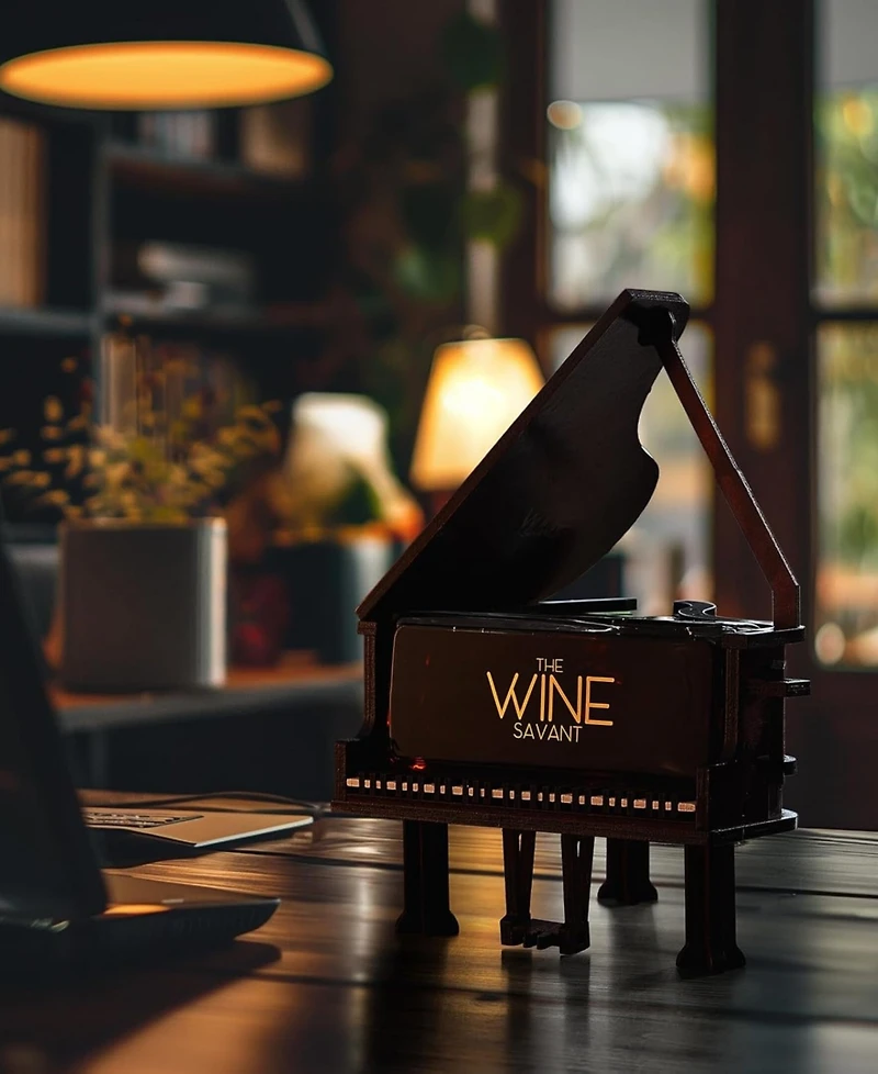 The Wine Savant Piano Shaped 25 oz. Decanter