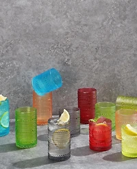 The Wine Savant Hobnail Highball Tumbler Glasses, Set of 12