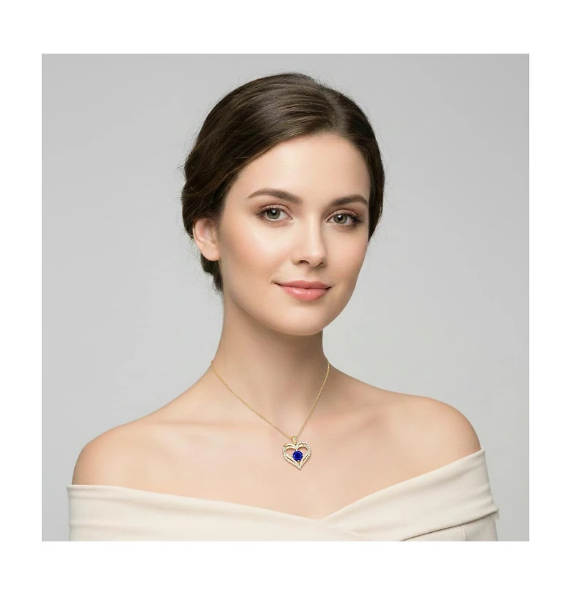 Radiant 14K Gold-Plated Birthstone Pendant Necklace