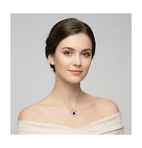 Radiant 14K Gold-Plated Birthstone Pendant Necklace