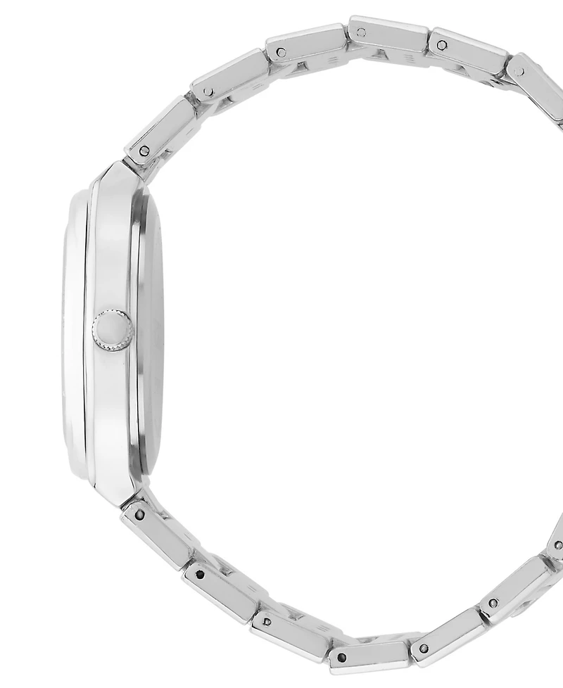 Bcbg Women's Quartz Round Silver Stainless Steel Watch 33mm