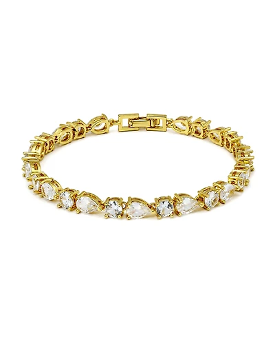 Macy's Pear Cubic Zirconia Link Bracelet
