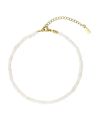 St. Moran Tarnish-Resistant Natural Keshi Freshwater Pearl Rena Anklet