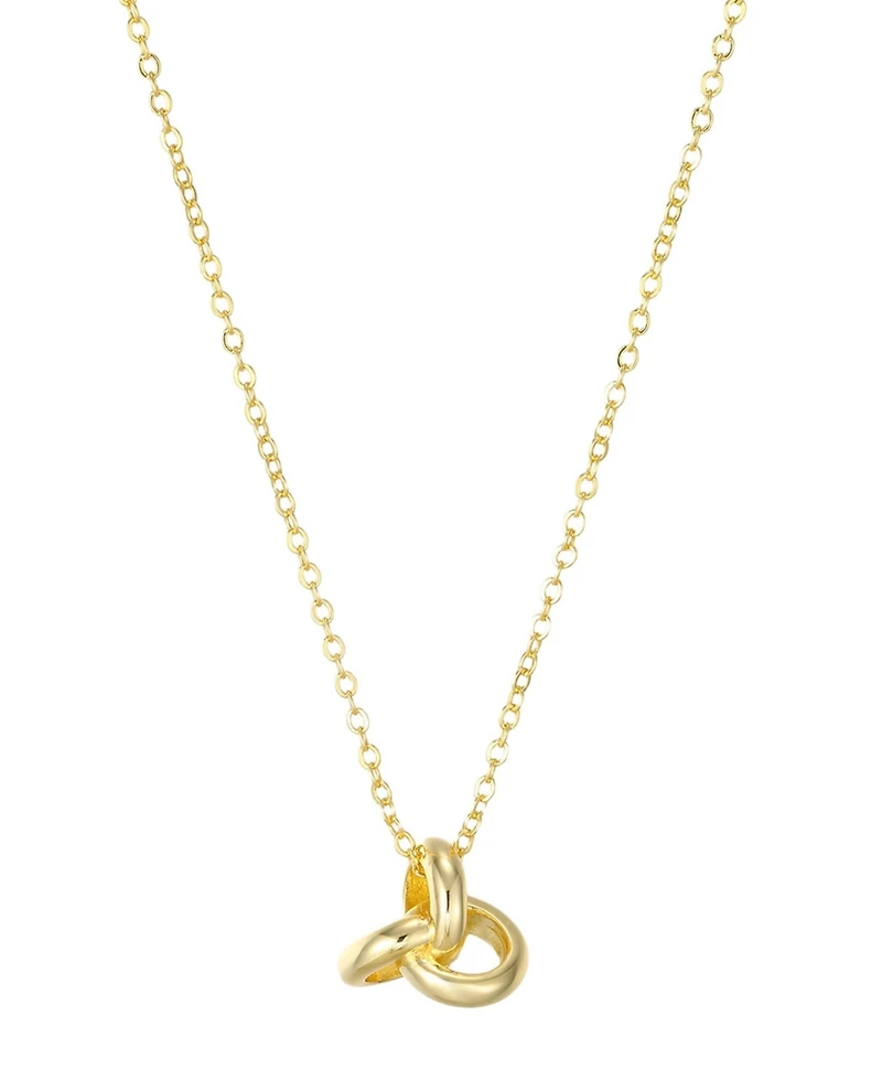 St. Moran Gold Oversized Knot Pendant Brea Necklace
