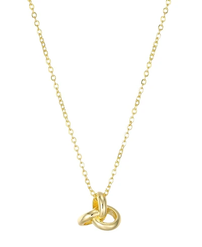St. Moran Gold Oversized Knot Pendant Brea Necklace
